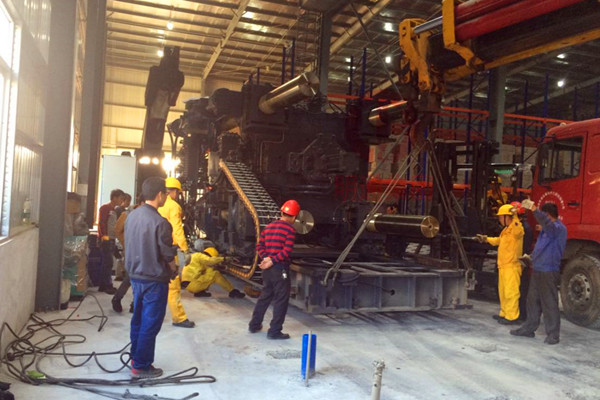 廣州海天公司2200T注塑機卸車定位綜合服務項目圖2